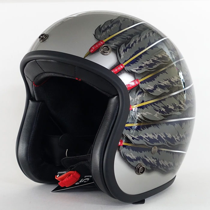 IWAKI Fifty one Feather Design | ジェットヘルメット | 72JAM ジャム