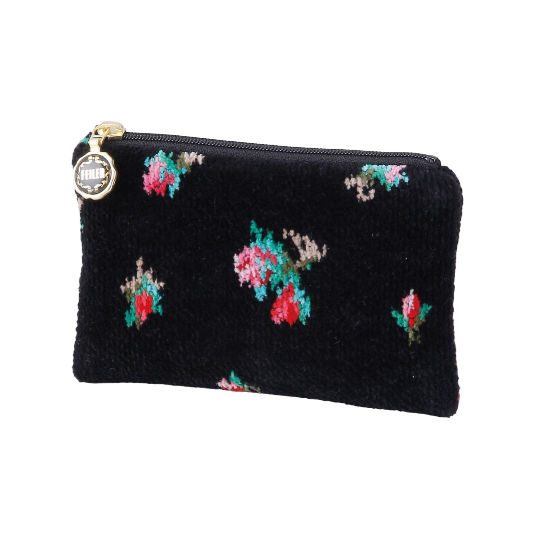 FEILER(フェイラー) リアローズ ポーチ(ブラック)[LIA-230017