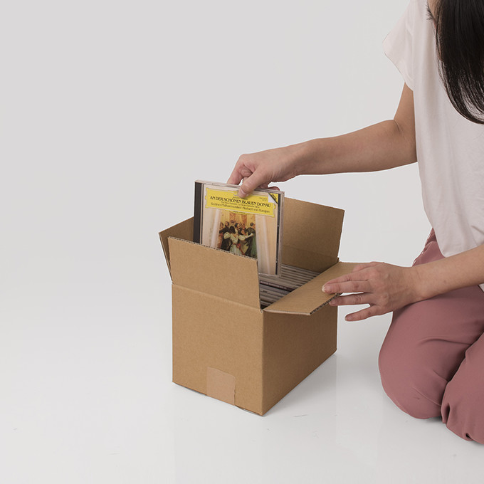 CD用 段ボール箱 20枚用 20箱セット|マルゲリータのCD収納