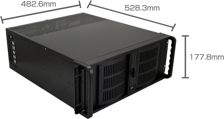 販売終了】 iStarUSA 4UラックマウントPCケース (D-400-BK) - 株式会社