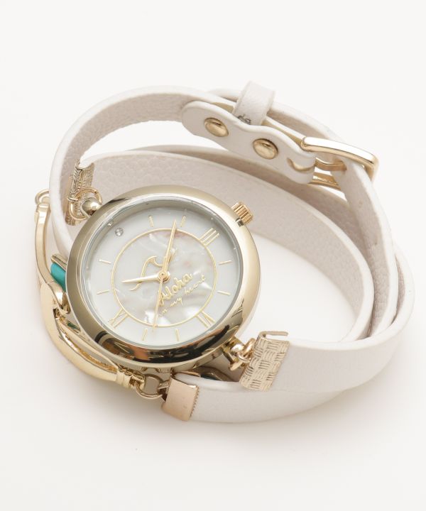 レザーターコウォッチ ゴールド(WHITE): 『Kahiko(カヒコ)』公式通販