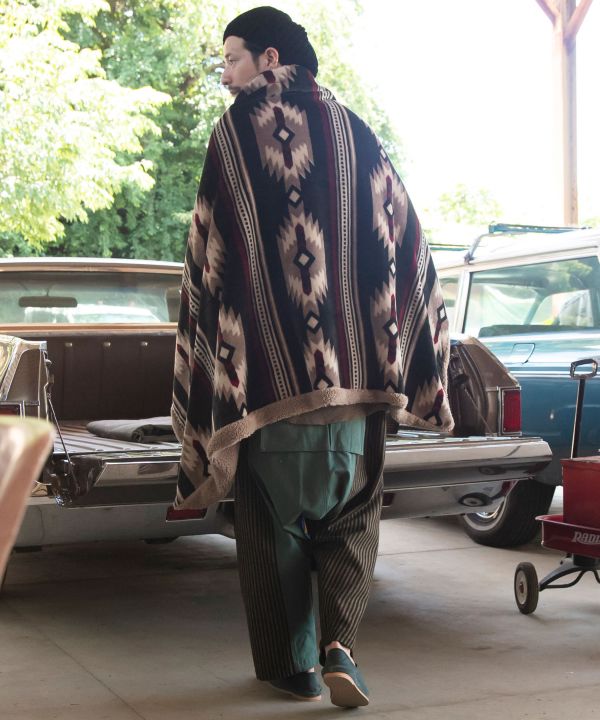 裏ボア】ブランケット M《NOMADY》(BLACK): 『チャイハネ』公式通販