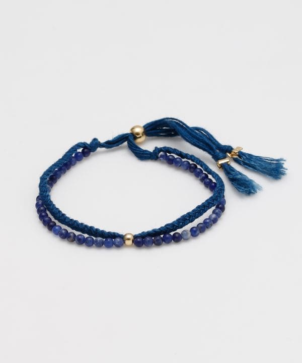 本藍 紐ブレスレット 藍(RED CORAL): 『岩座(いわくら)』公式通販