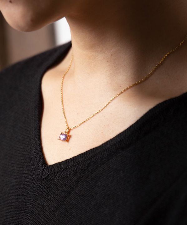 産石ネックレス(【二月】AMETHYST): 『岩座(いわくら)』公式通販