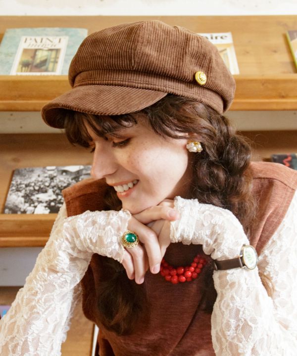 コーデュロイキャスケット(BROWN): 『欧州航路』