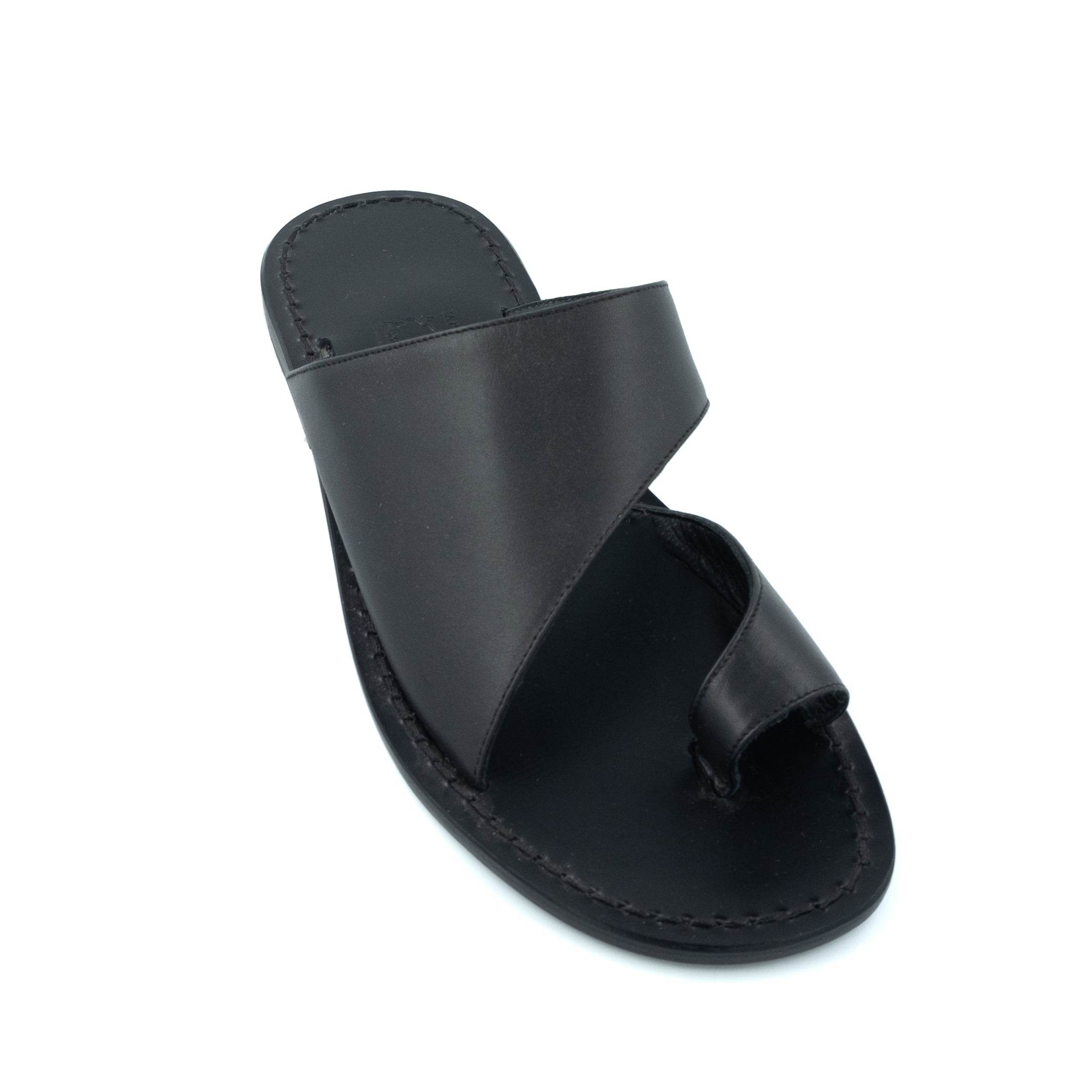 Philip - Genuine leather sandal with wave and toe band – Canfora.com