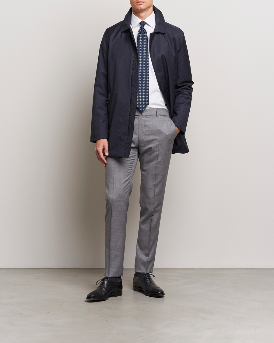 UBR Regulator Coat Savile Dark Navy Wool at CareOfCarl.com