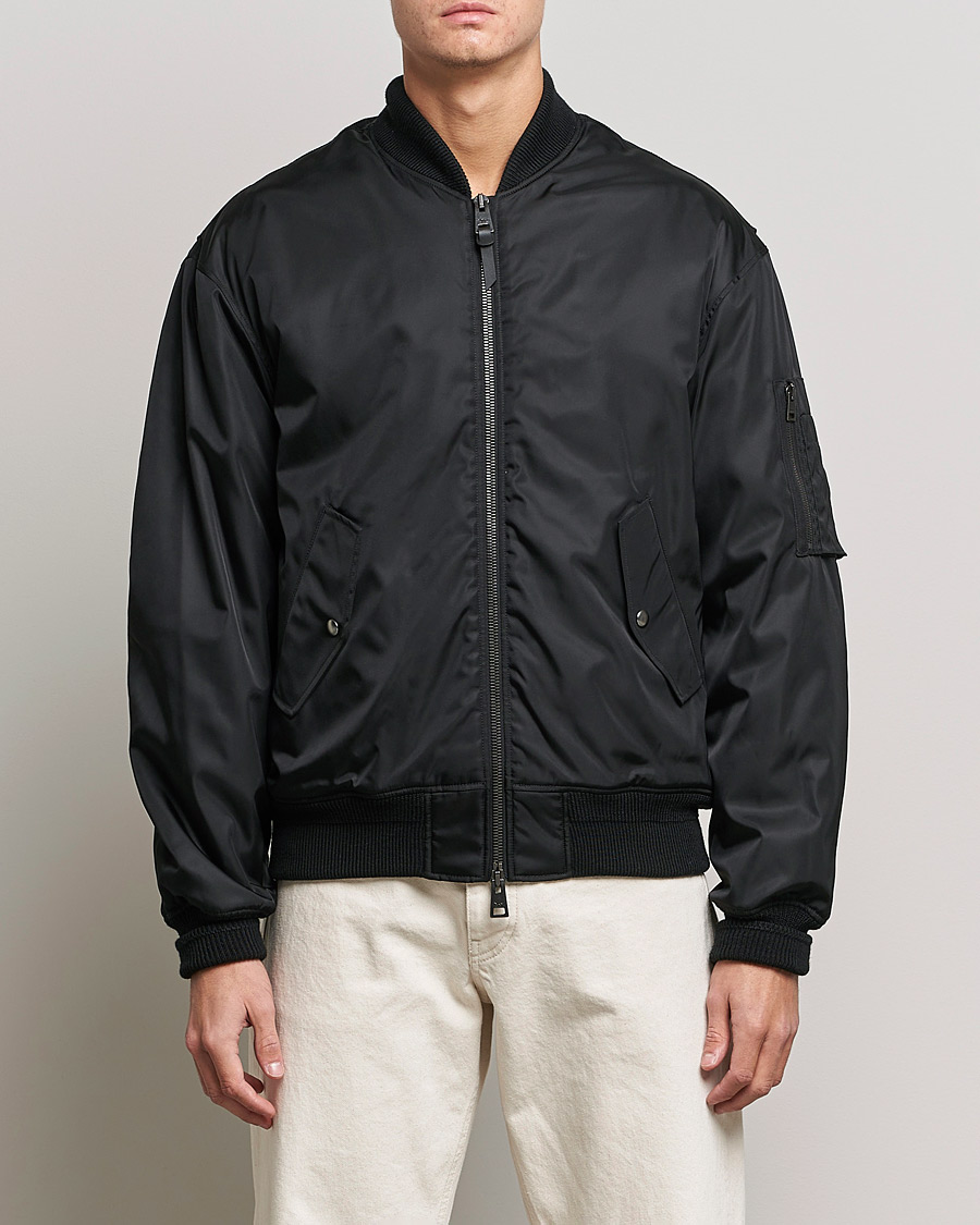 Maison Kitsuné Bomber Jacket Black at CareOfCarl.com