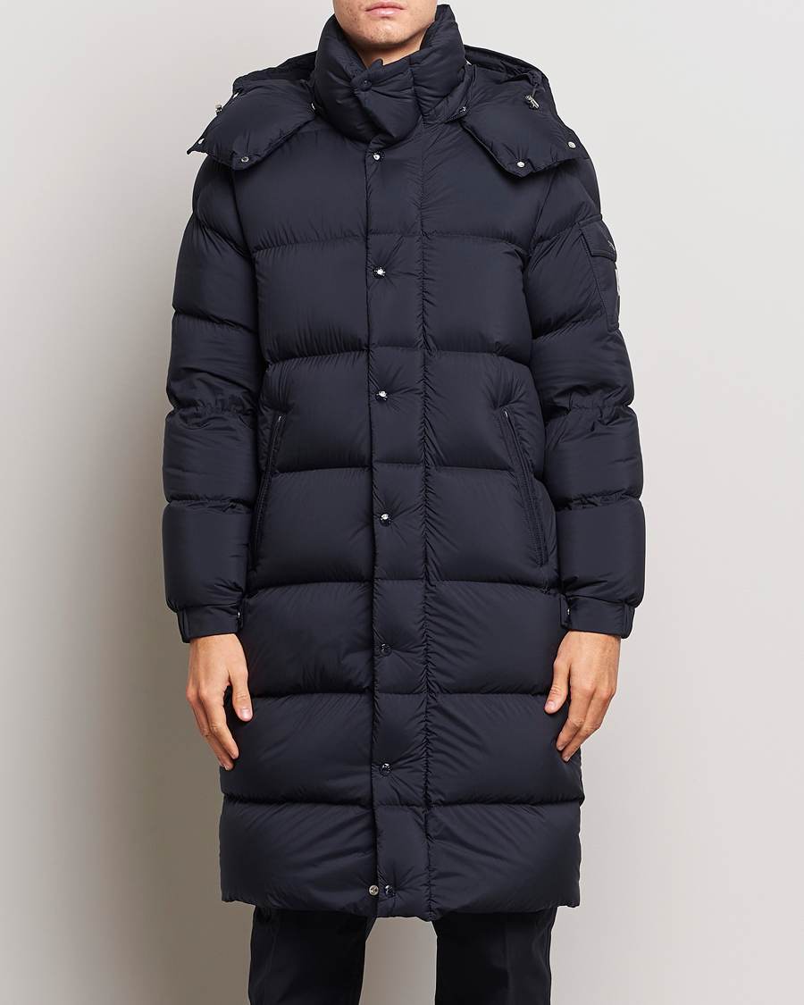 Moncler Hanoverian Long Down Parka Navy at CareOfCarl.com