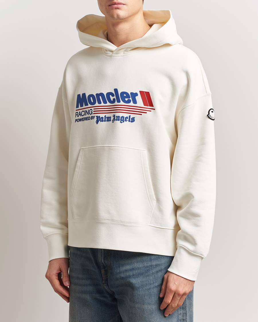 Moncler Genius X Palm Angels Printed Hoodie White at CareOfCarl.com