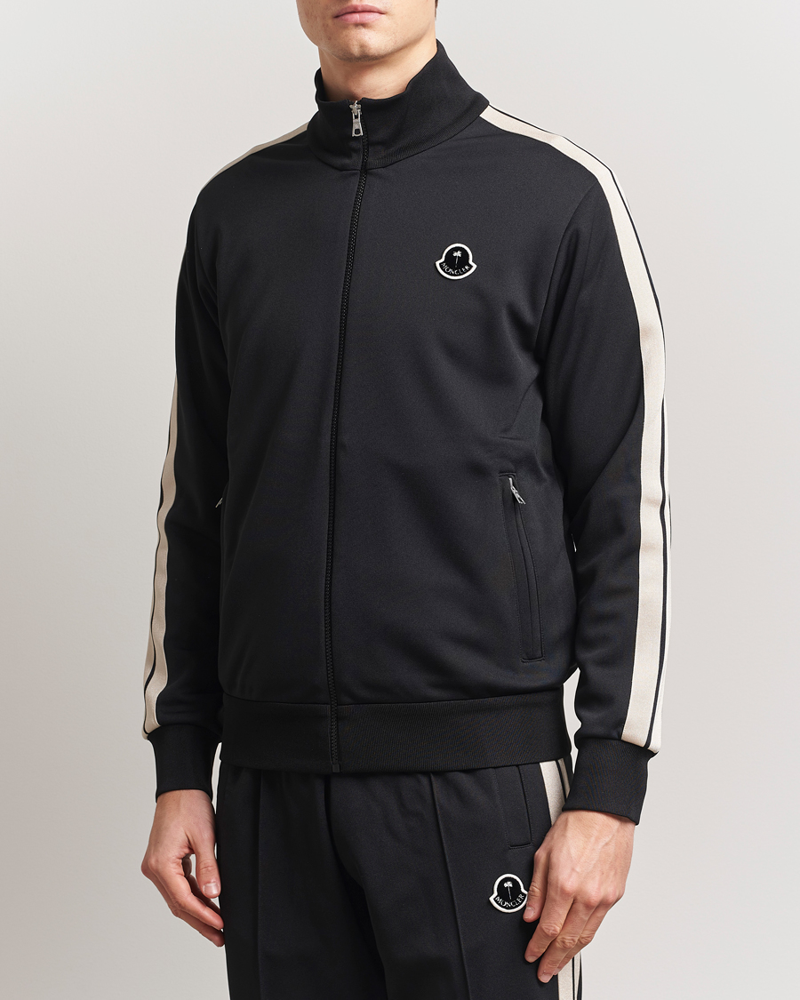 Moncler Genius X Palm Angels Full Zip Cardigan Black at CareOfCarl.com