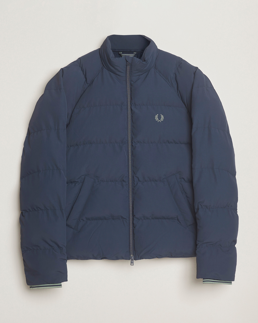 Fred Perry Padded Knit Collar Jacket 紺 FRED PERRY（フレッドペリー