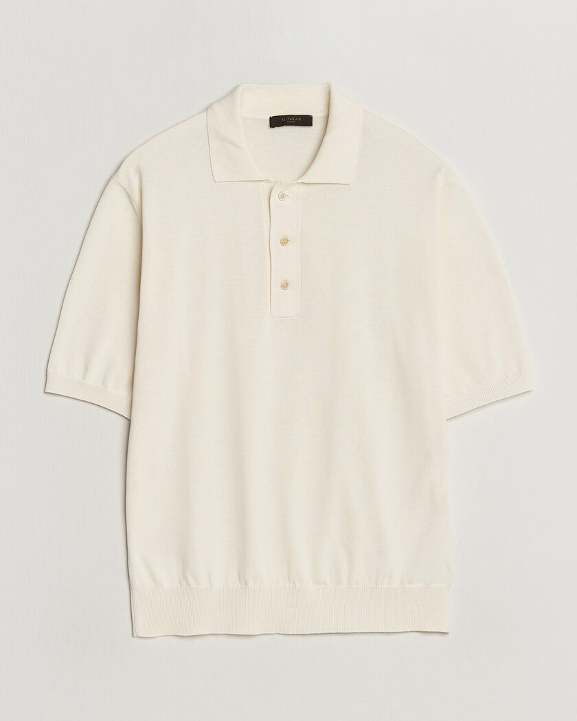 Ralph Lauren Purple Label Mercerized Cotton Polo Classic White at