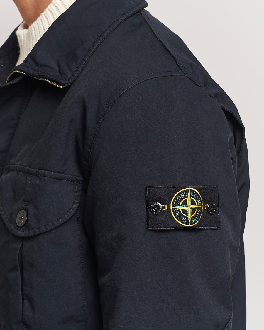 Stone Island David TC Field Jacket Navy Blue | Man - CareOfCarl.nl