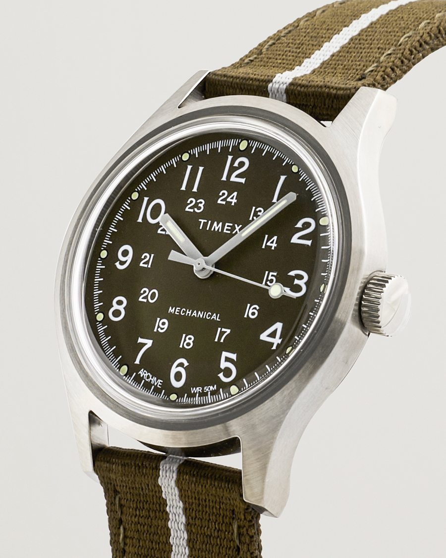 Timex MK1 Mechanical 36mm Green Dial | Man - CareOfCarl.nl