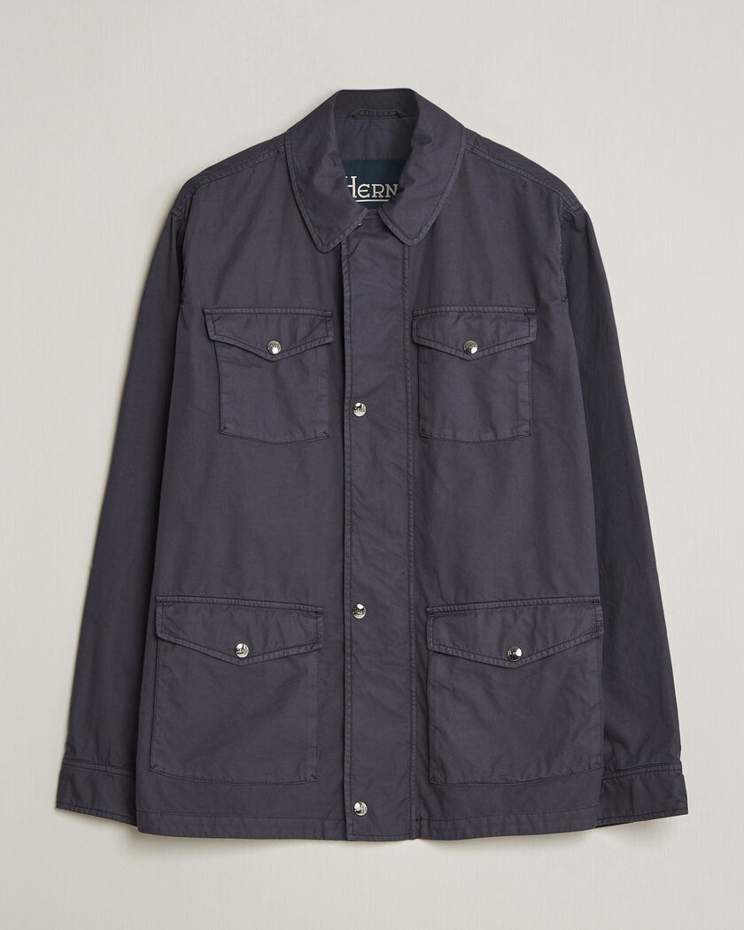 Stone Island David TC Field Jacket Navy Blue | Man - CareOfCarl.nl