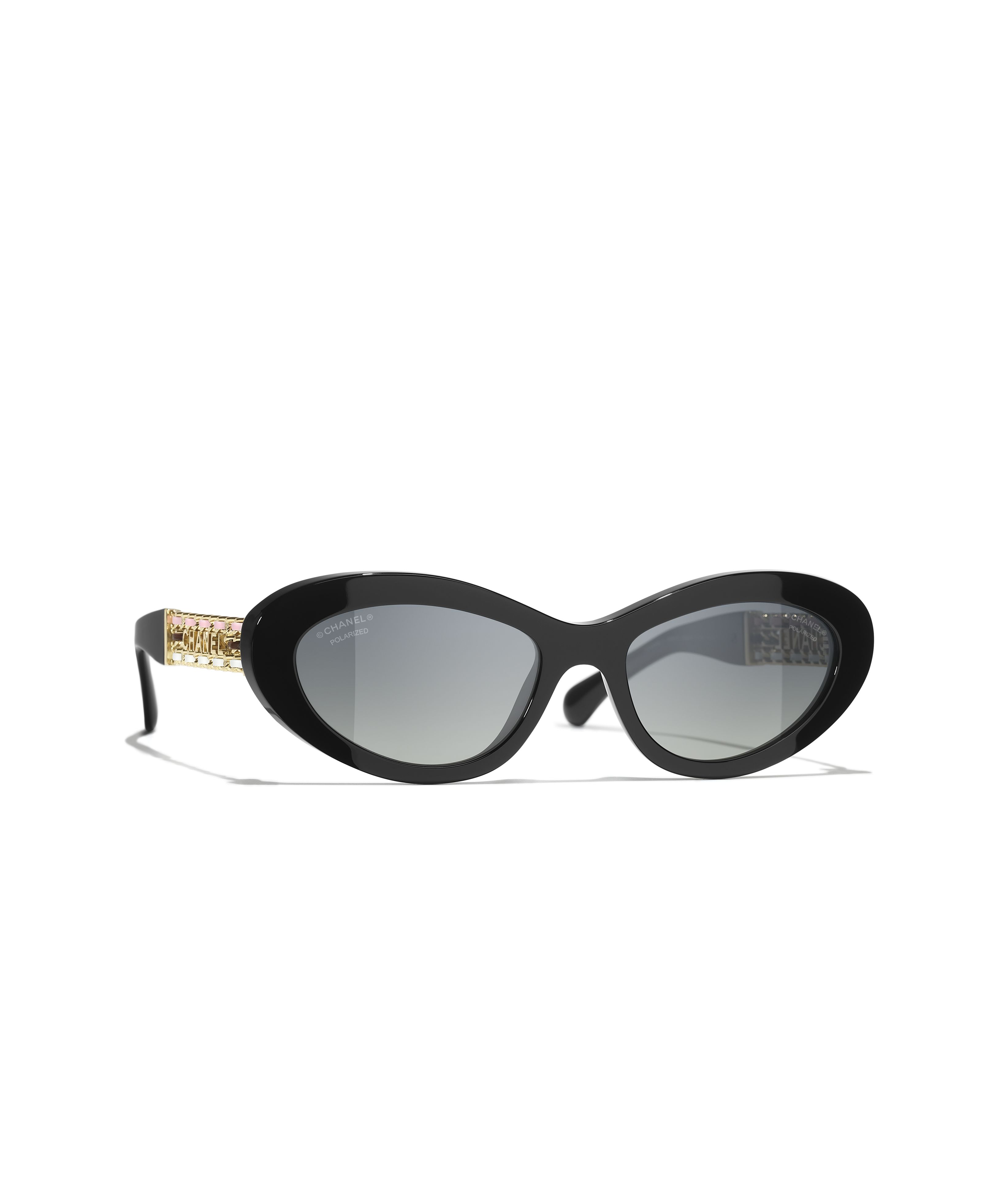 CHANEL Sunglasses: Cat Eye Sunglasses, acetate & glass pearls