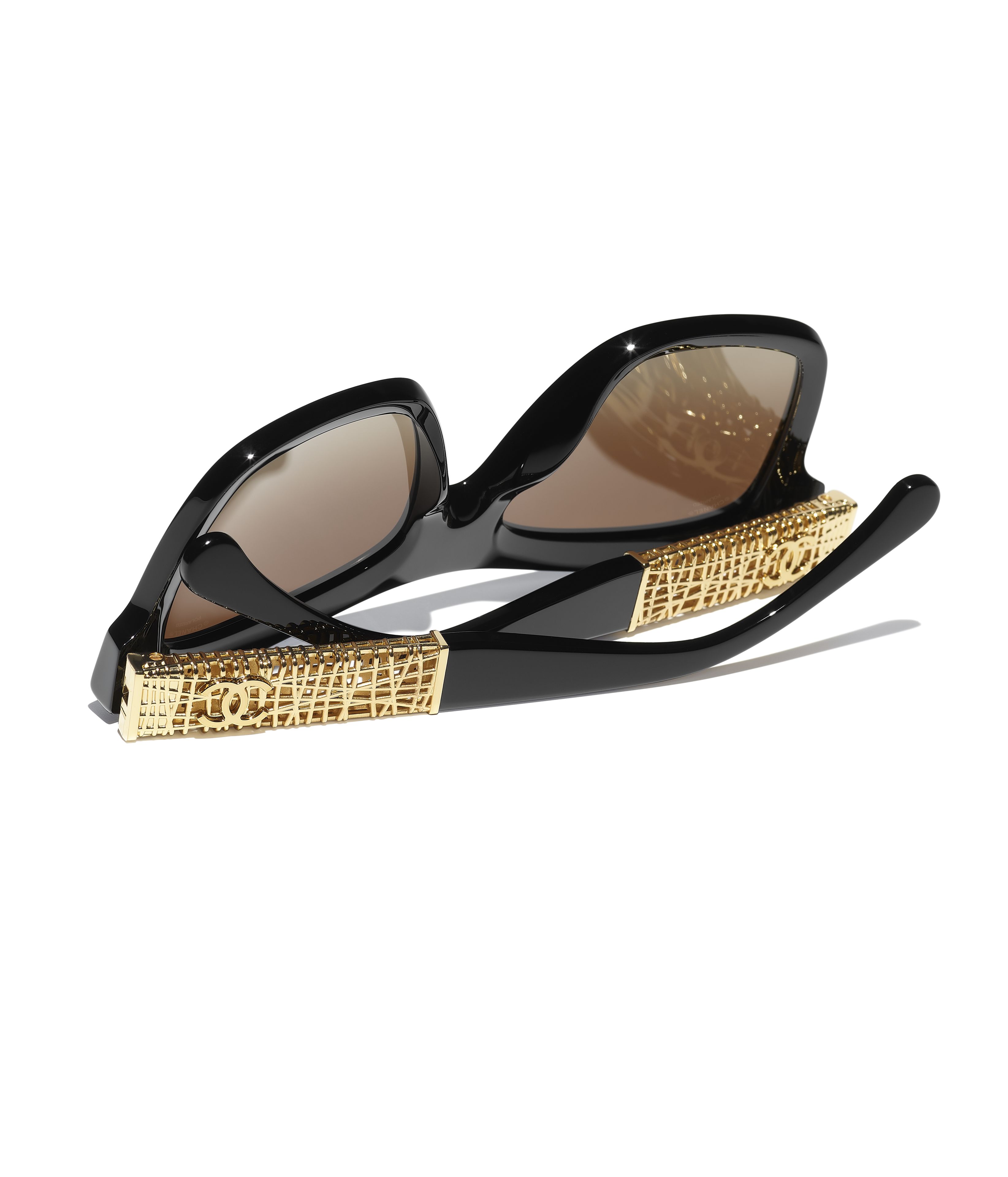 CHANEL サングラス: スクエア シェイプ サングラス, アセテート