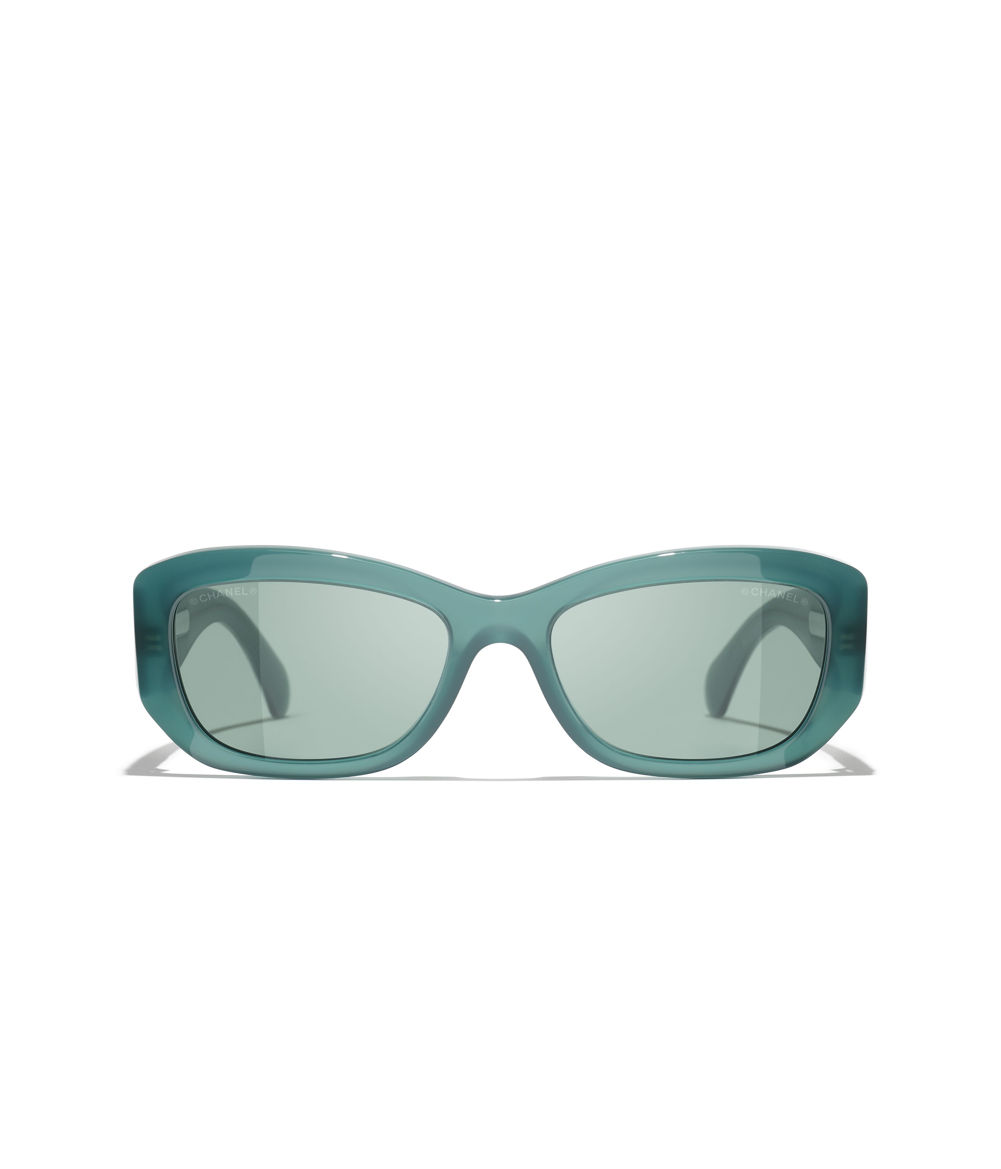 CHANEL サングラス: レクタングル シェイプ サングラス, アセテート
