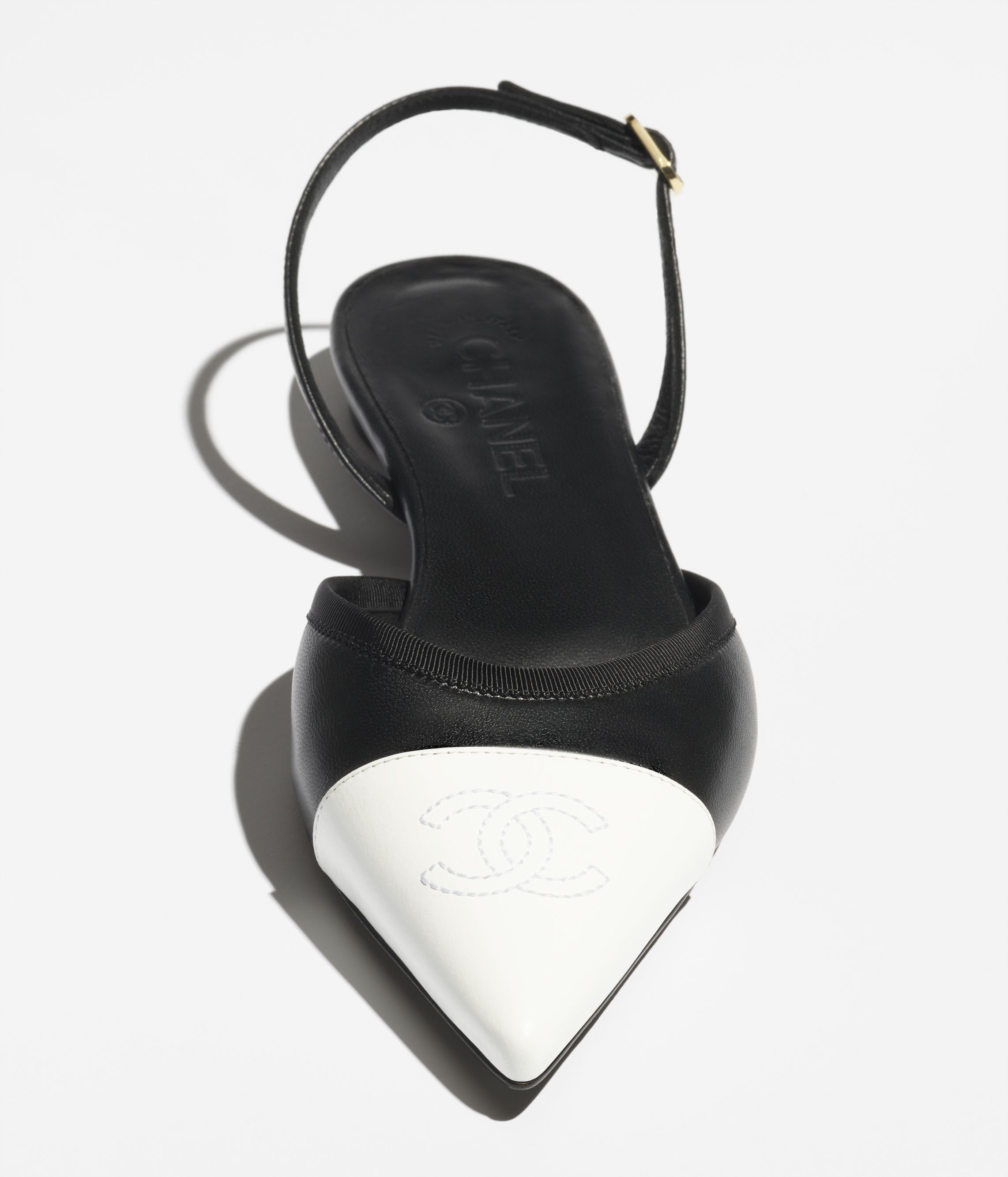 スリングバック シューズ - イリディッセント ラムスキン & ラムスキン