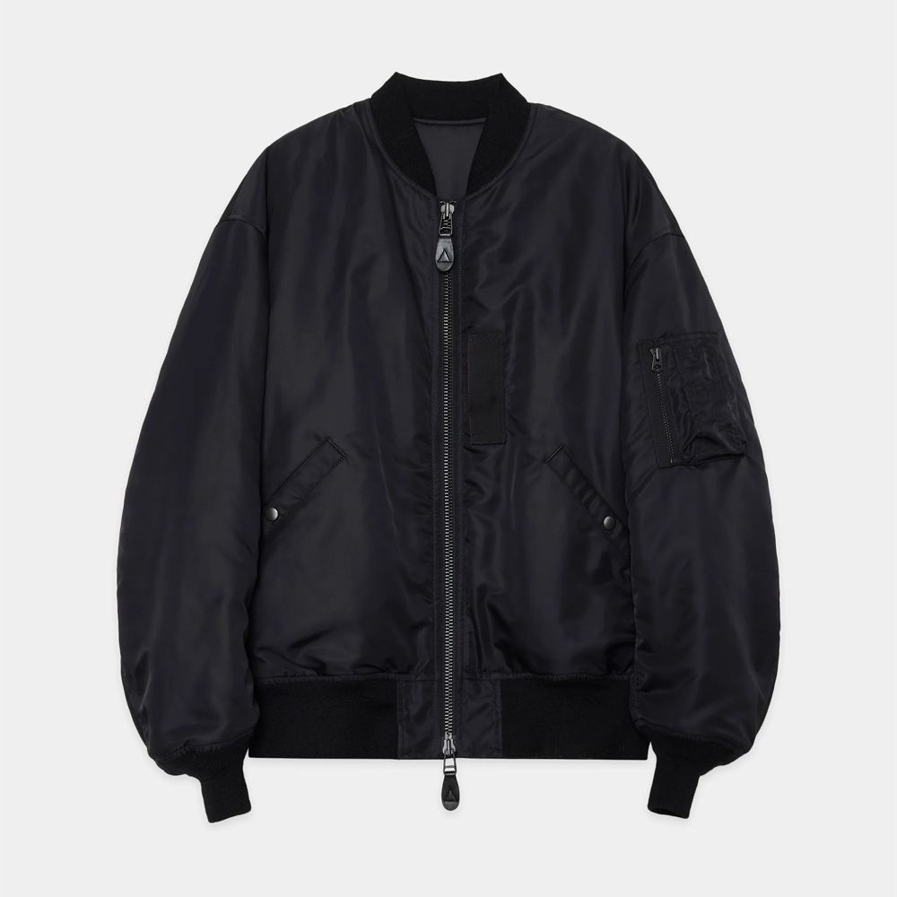 marka - 【ラスト1点-サイズ3】 MA-1 - BLACK / ナイロンツイル