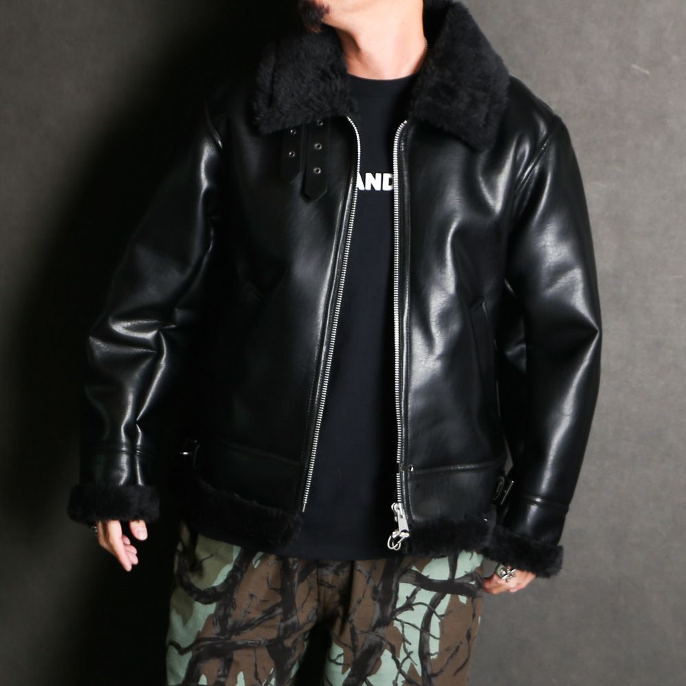 HideandSeek - 【ラスト1点-サイズM】B-3 Jacket(24aw) - BLK