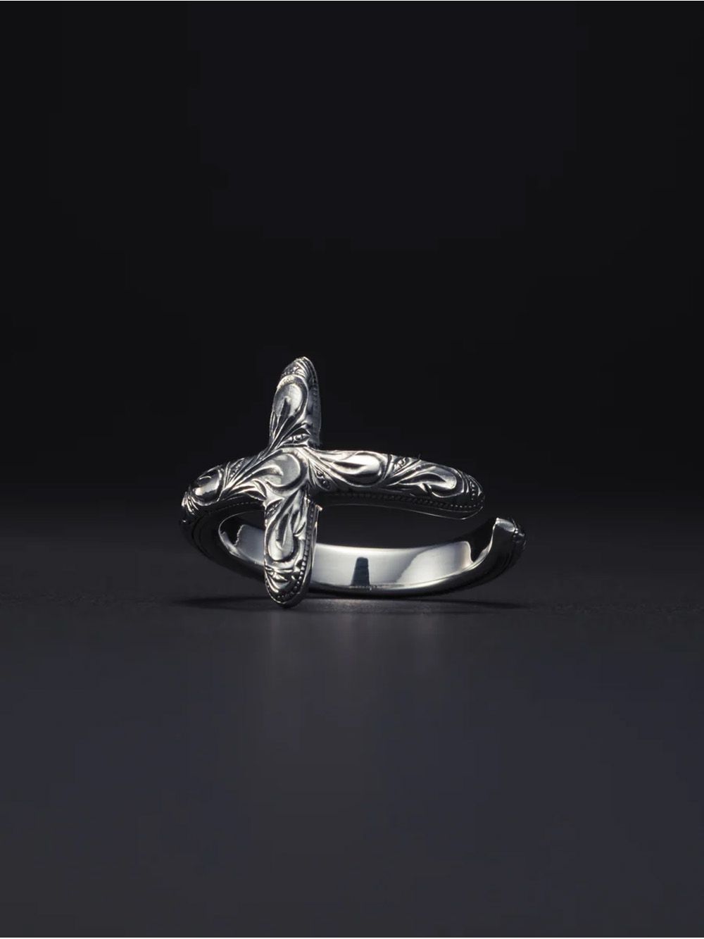 ANTIDOTE BUYERS CLUB - Engraved Cross Ring / リング / RX-712-1