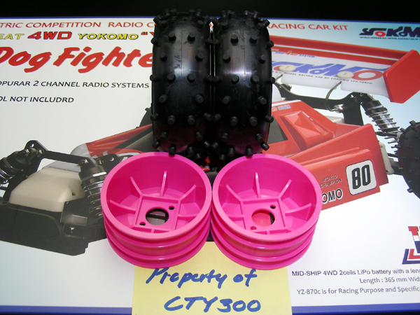 Yokomo YZ10 YZ870c Super Dog Fighter Front Pink Wheels TF8 Hot