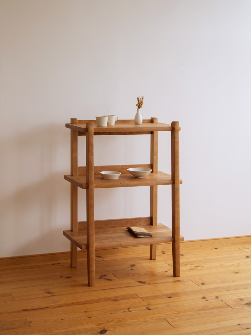 オーダー家具・C-364 個性的なデザインのオープンシェルフ 長野県の