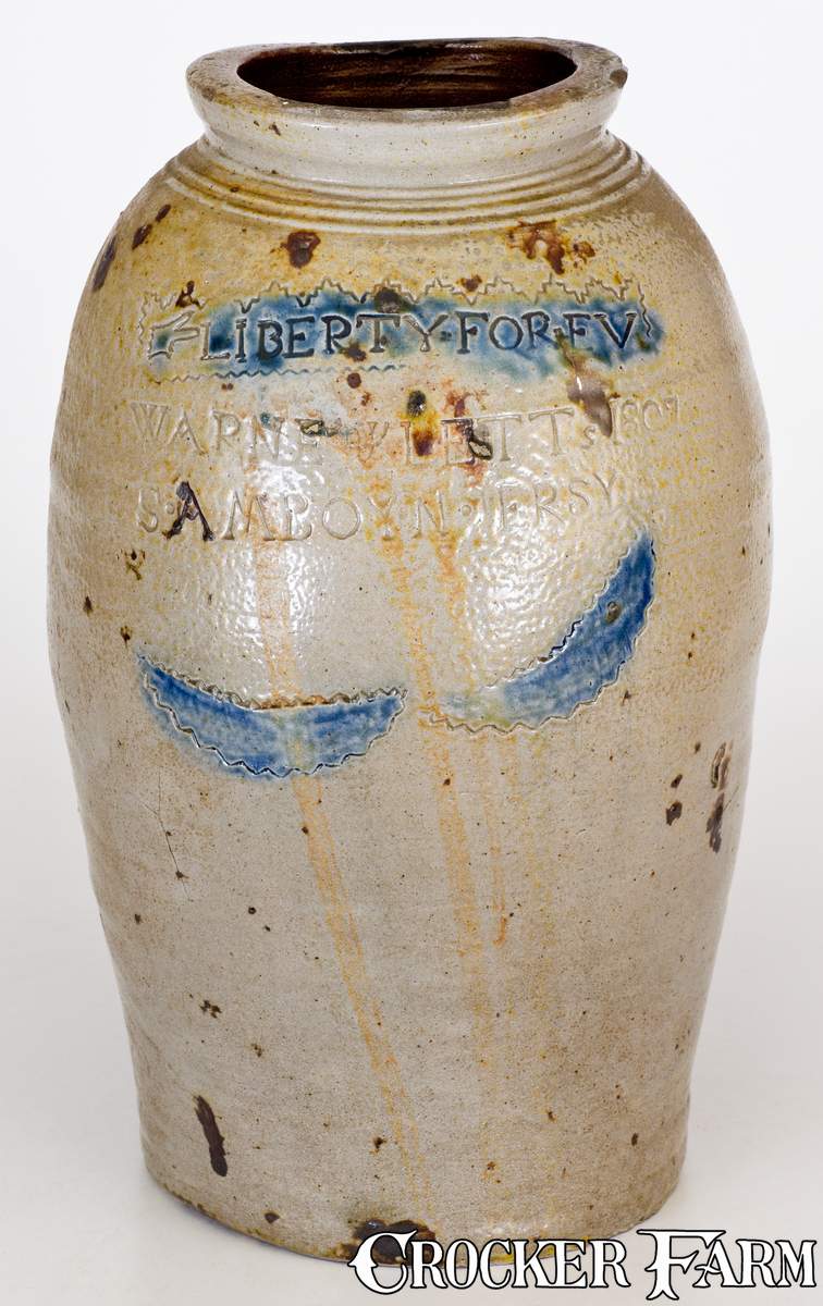 Rare LIBERTY FOREV / WARNE & LETTs 1807 / S. AMBOY. N. JERSY