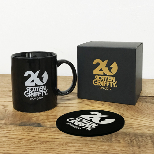 ROTTENGRAFFTY 20th GOODS 】 マグ＋コースター セット