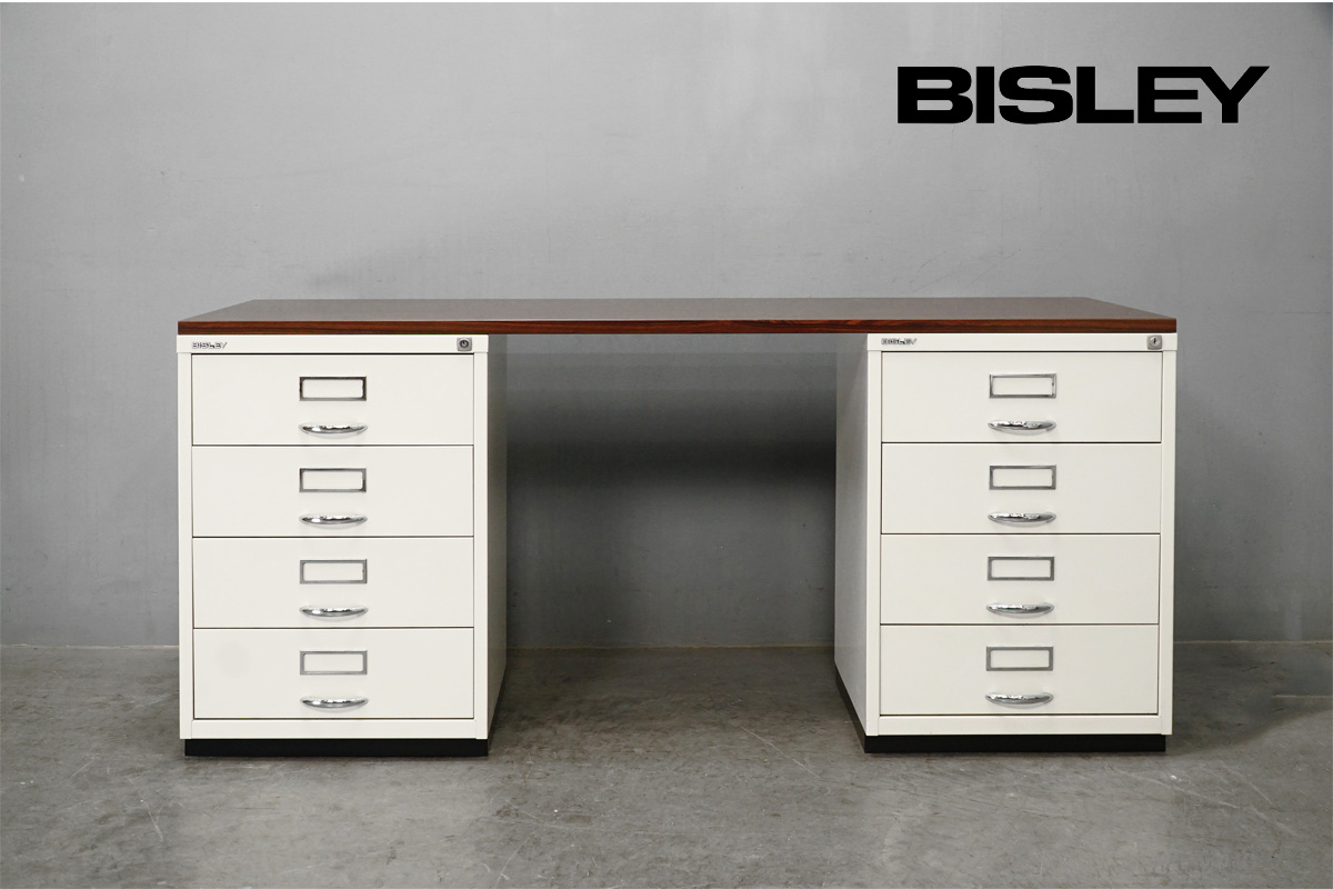 BISLEY（ビスレー）F4 スチールキャビネット 両袖デスクセット 買取