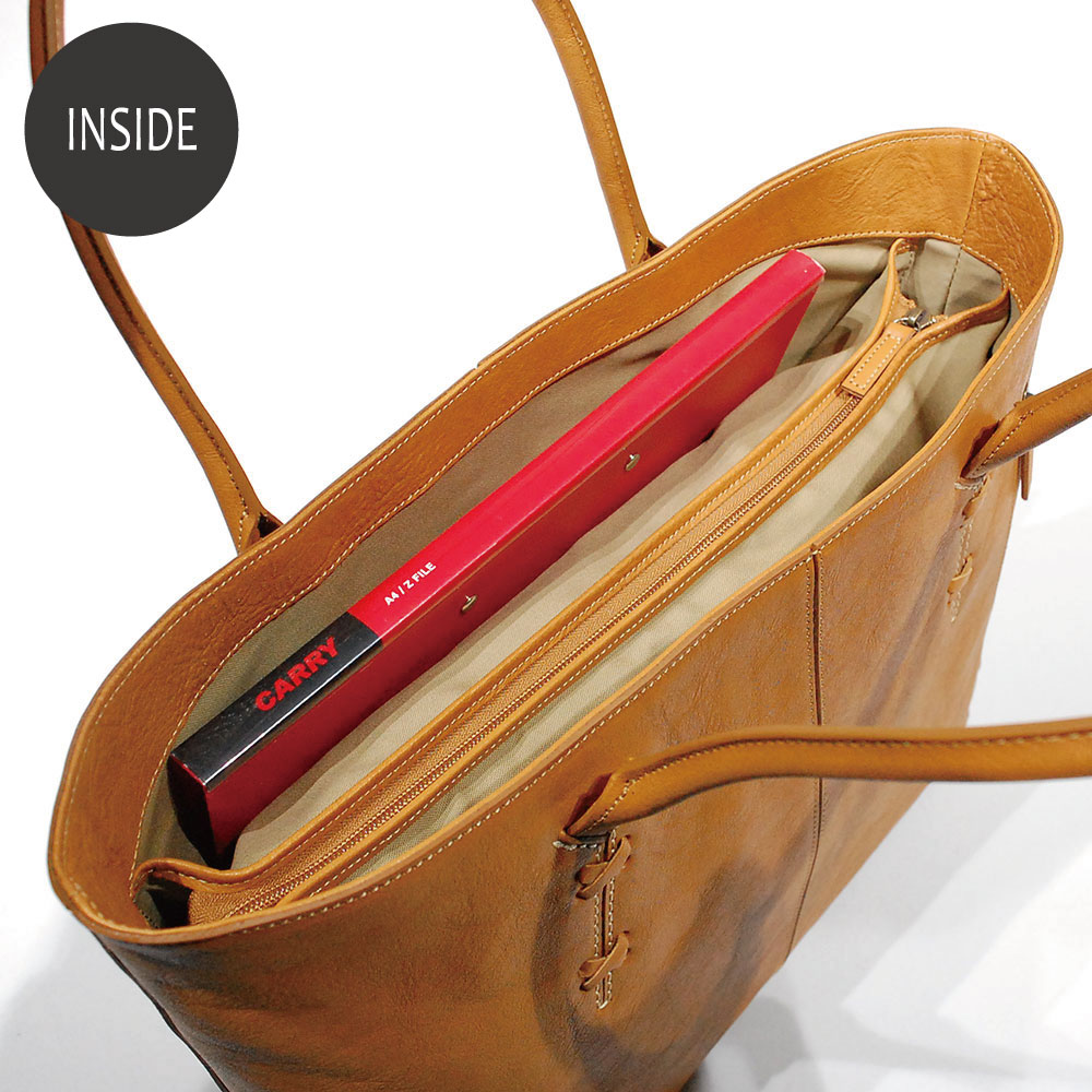 どんぐりレザー カジュアルA4トート - バッグアトリエA-LOOK