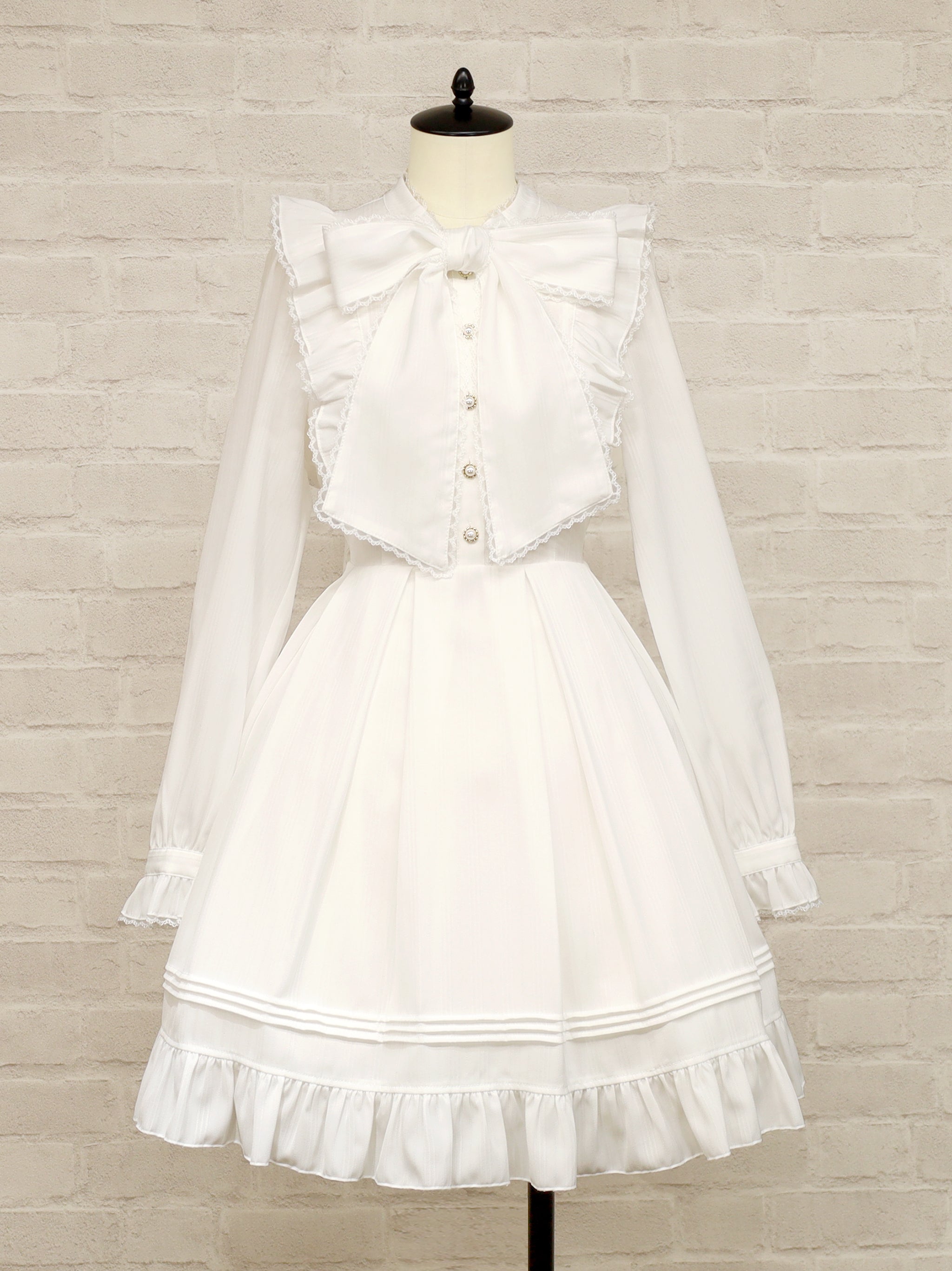 Frill Lace ボウタイワンピース – Amavel（アマベル）公式サイト