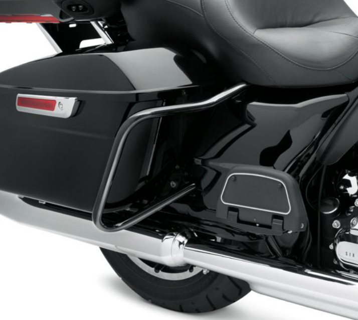 グロスブラック・リアサドルバッグガードキット - Harley Davidson