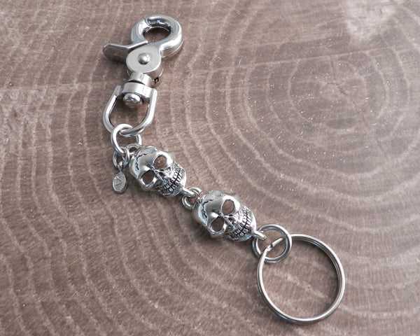 Monster Skull 2 Head Key Chain | AMiGAZ Attitude Approved Accessories