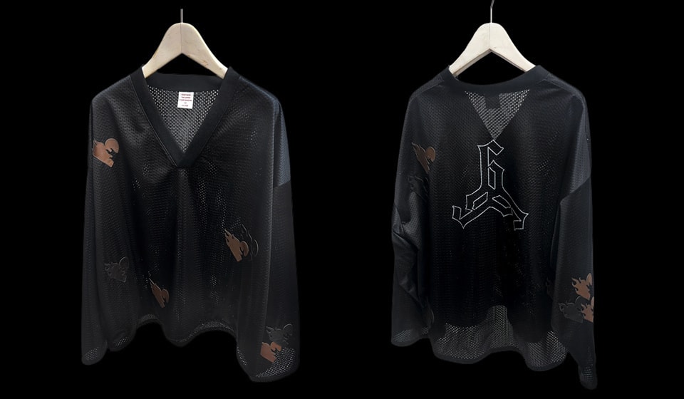 BLACK ROSE MESH LONG T of AMNJX