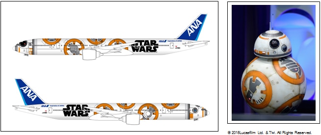 ANA 『STAR WARS™プロジェクト』新たに2機の特別塗装機のデザインを