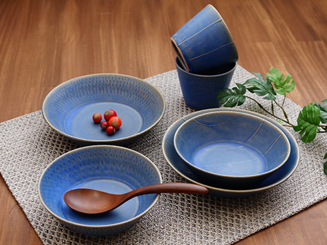 波佐見焼 陶房青 窯元 波佐見焼 陶房青（吉村陶苑） 結晶釉シリーズ 青