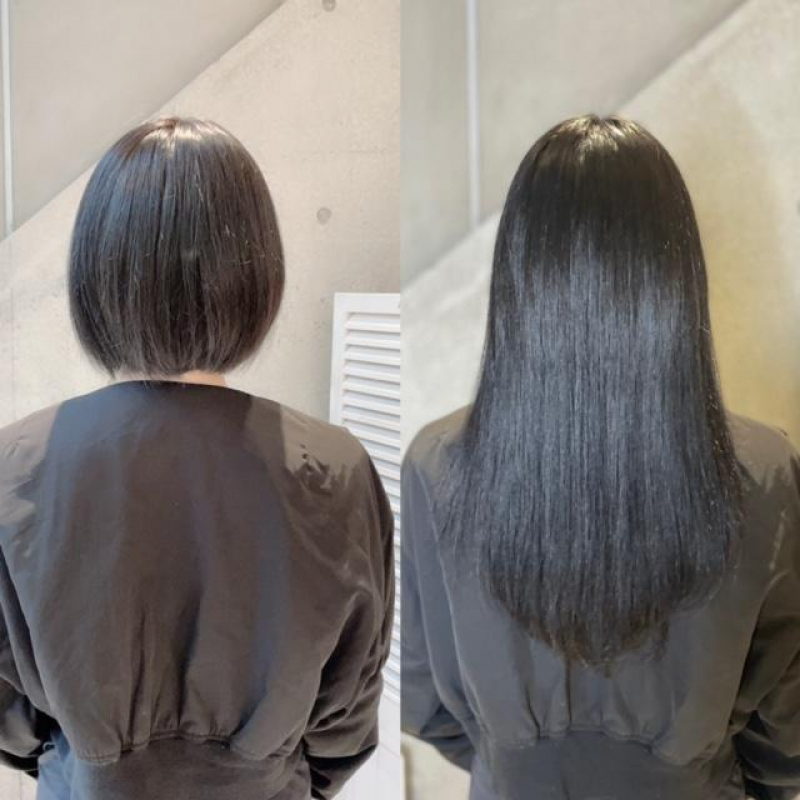 絶対失敗しないボブからロングにエクステを自然に付ける方法｜渋谷美容