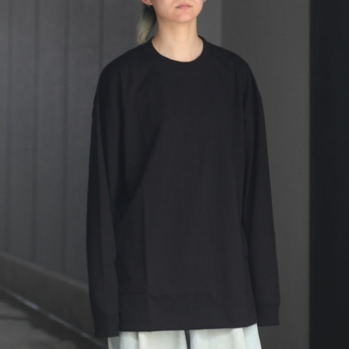 ATON - 【残りわずか】12/- Air Spinning Loose Fit Longsleeve T