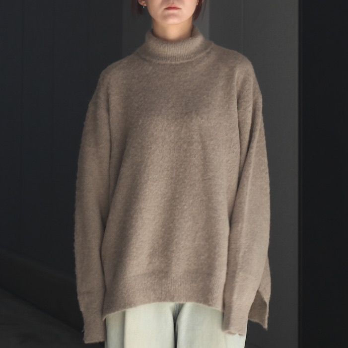 ssstein - 【残り一点】Wool/Alpaca Milled Knit Turtle Neck LS