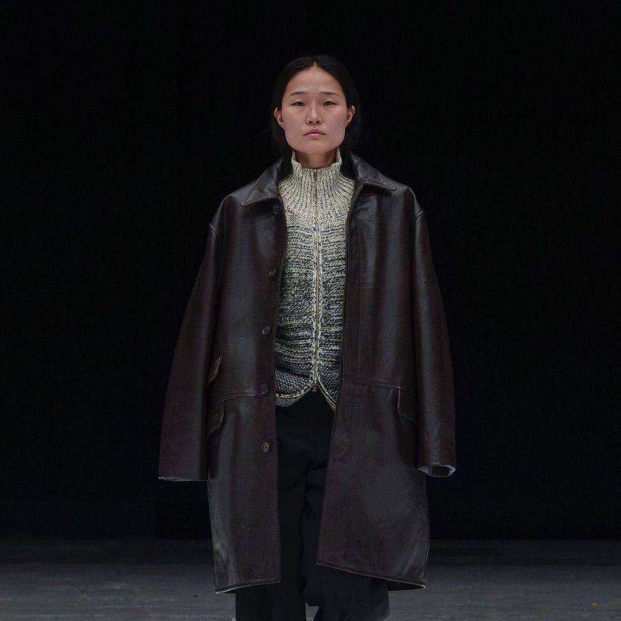 YOKE - 【残り一点】Leather Balmacaan Coat | ACRMTSM ONLINE STORE