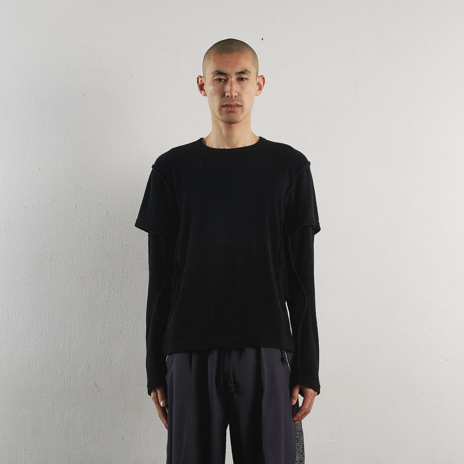 NVRFRGT - 【残りわずか】Terry Double Layer Long Sleeve T-shirt