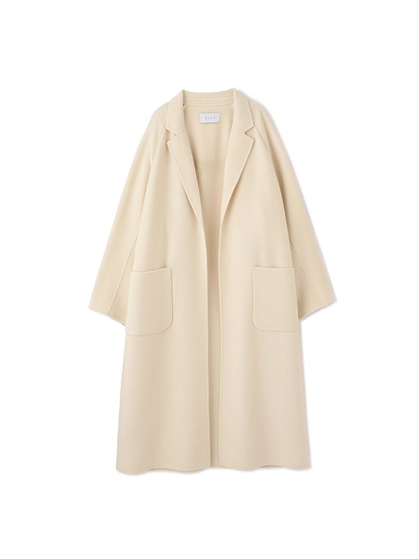 ETRE TOKYO - リバーストールロングコート - IVORY | ADDICT WEB SHOP