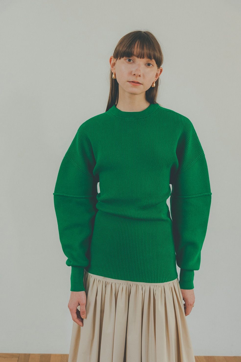 CLANE - 3WAY ARRANGE SEPARATE KNIT TOPS - GREEN | ADDICT WEB SHOP