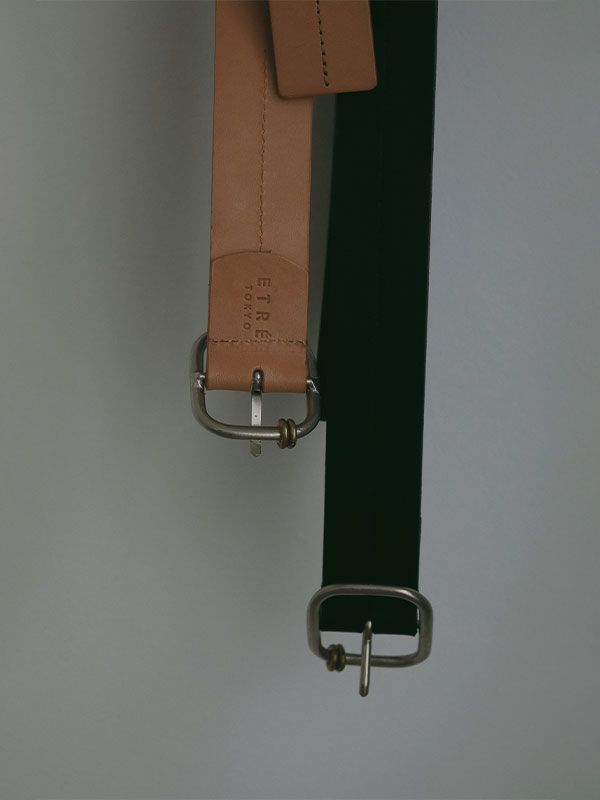 ETRE TOKYO - 【2色展開】 ブラスリングバックルセンターステッチ