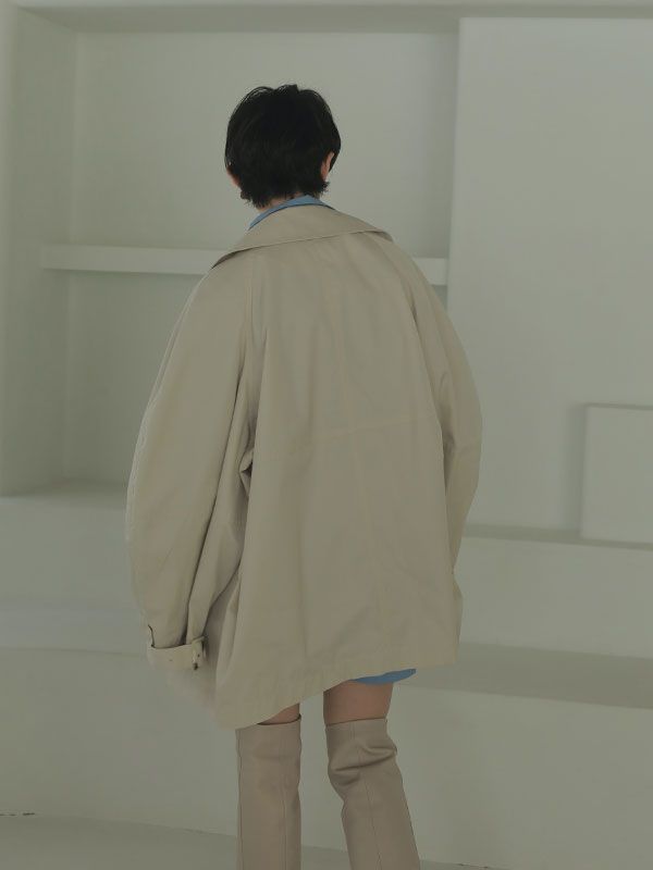 ETRE TOKYO - コーティングショートトレンチコート - IVORY | ADDICT