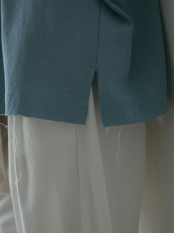 ETRE TOKYO - カットオフカフスロンTee (BLUE) | ADDICT WEB SHOP