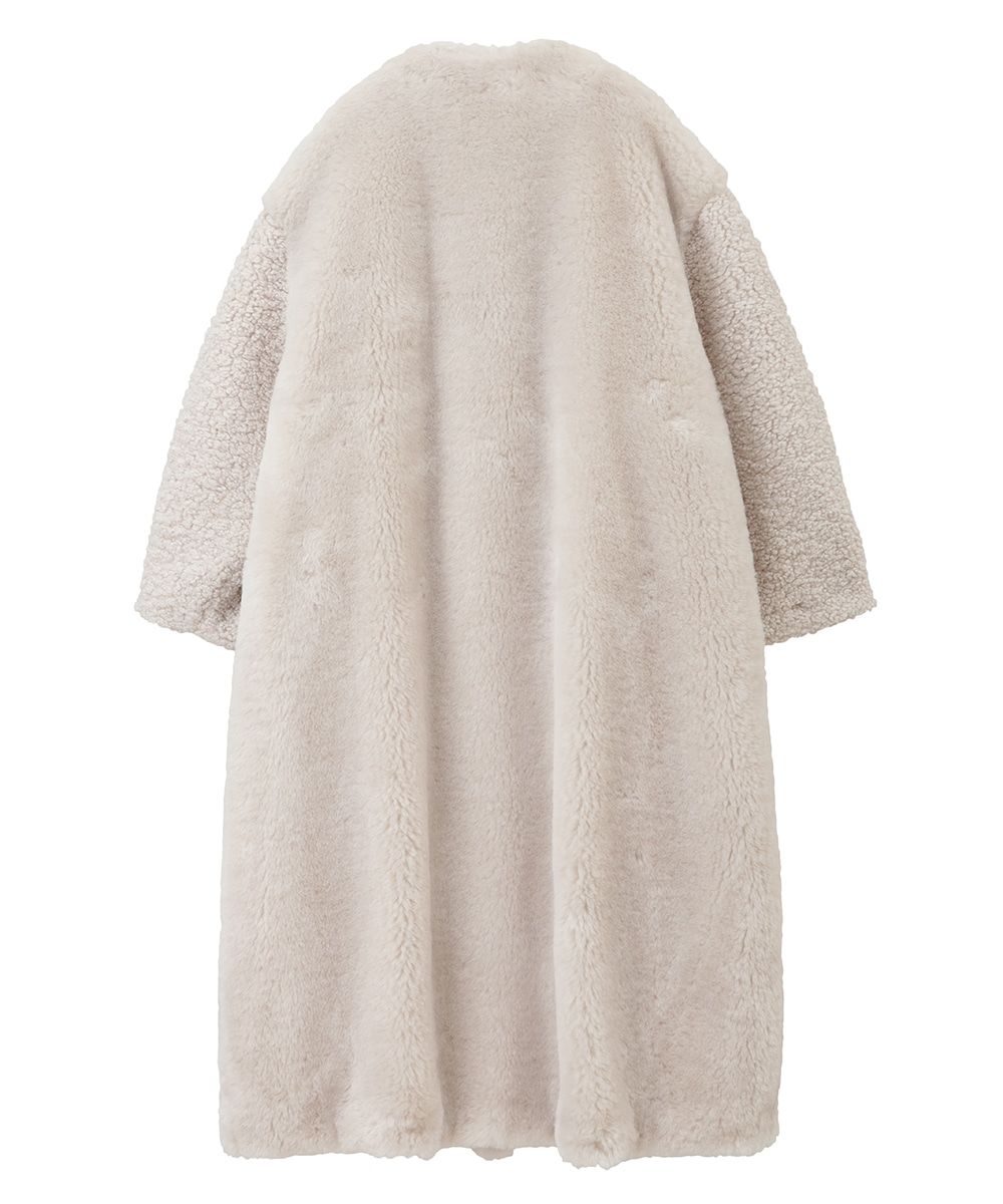 CLANE - ミックス ファー コクーン コート - MIX FUR COCOON COAT
